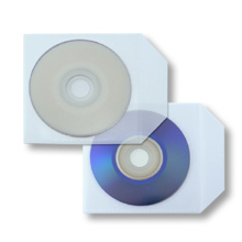 Plastic Mini-CD Sleeves transparent with flap 100pcs.