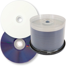 DVD-R inkjet printable white WaterShield - CMC Pro (JVC/Taiyo Yuden)